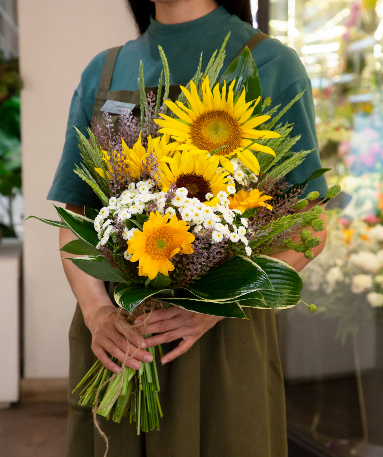 Bouquet ''Velenje'' with sunflowers and field flowers