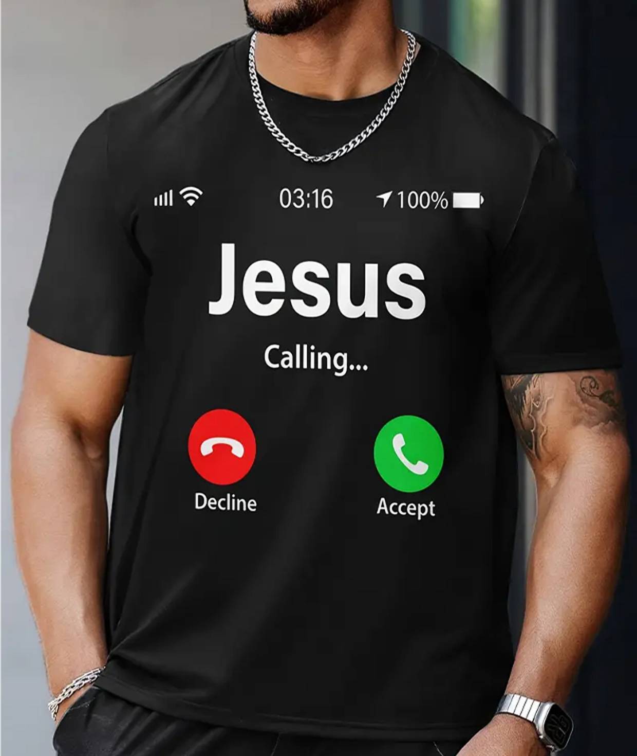 T-shirt Jesus «Gift Store» For men  №86