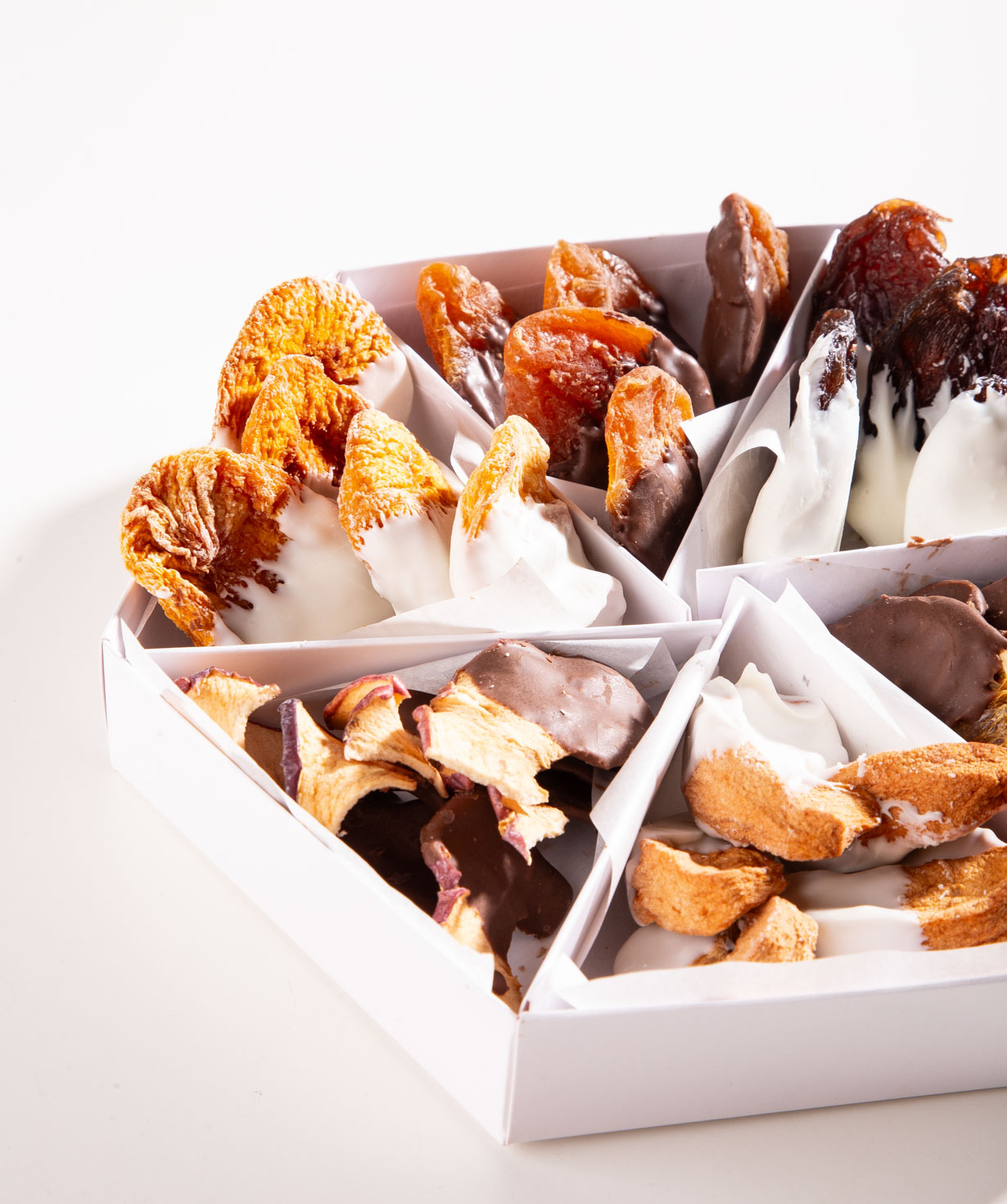 Sweet box «Sweet Smile» with chocolate-covered dried fruit