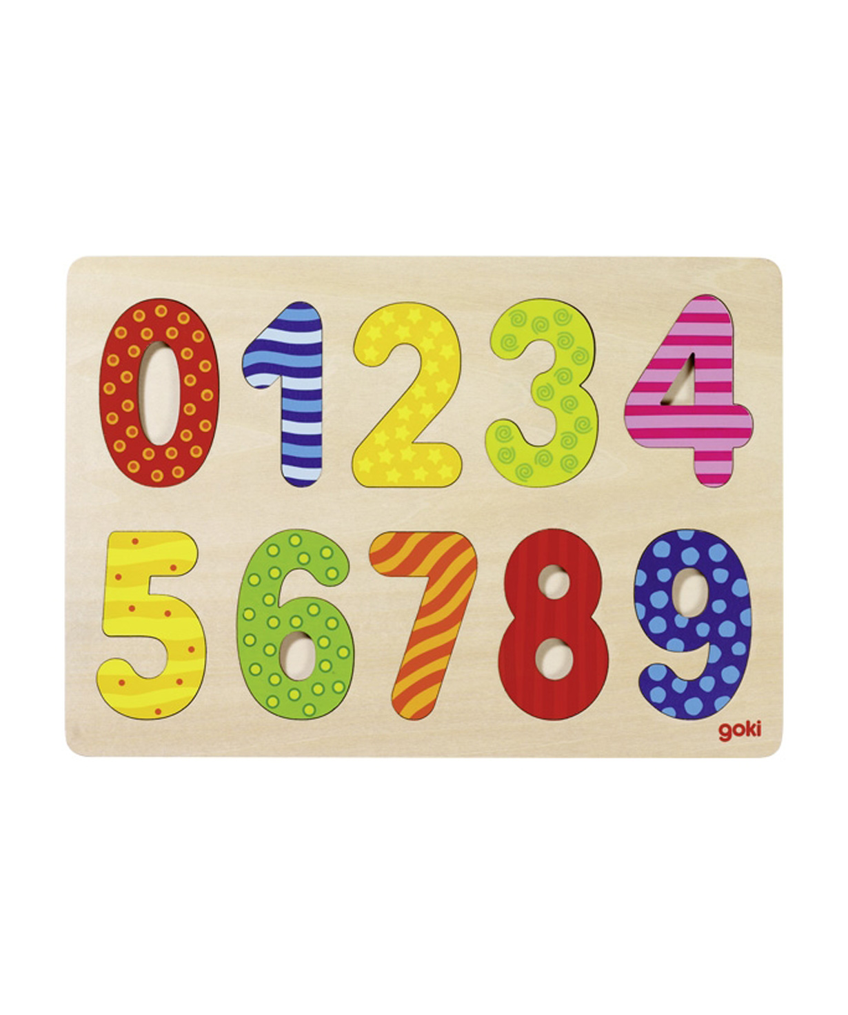 Toy `Goki Toys` number puzzle 0-9