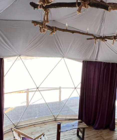 Rest in «Glamping Park» tent, for 2 people, 1 day