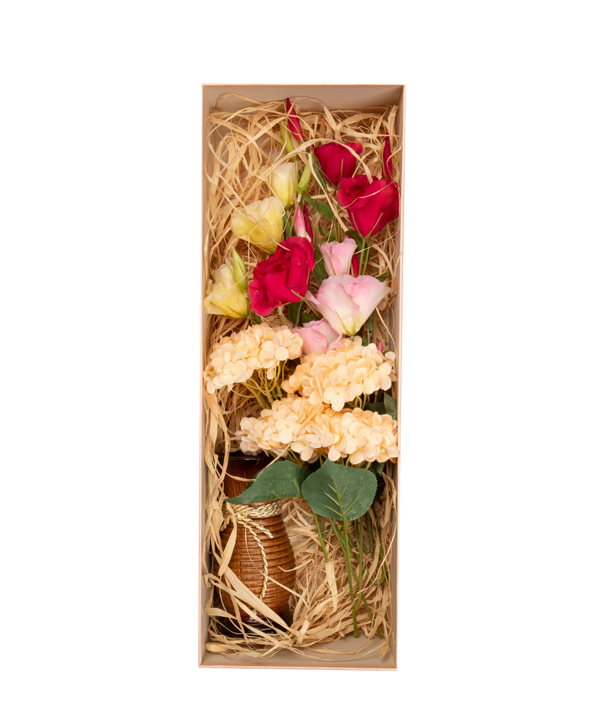 Flowers `Bella Flowers` in a box, artificial №7
