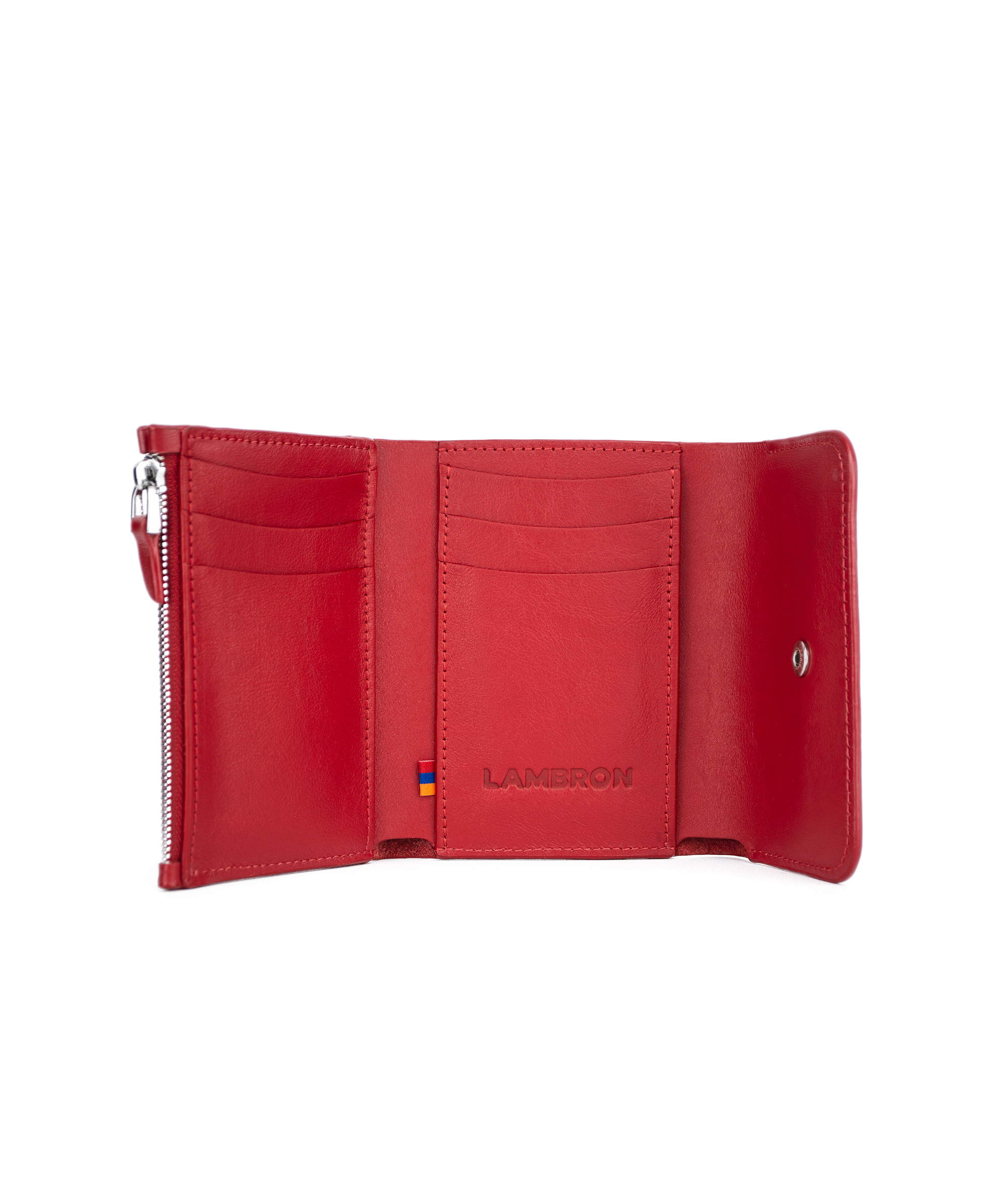 Wallet «Lambron»  Santa Claus (red) Trifold zip