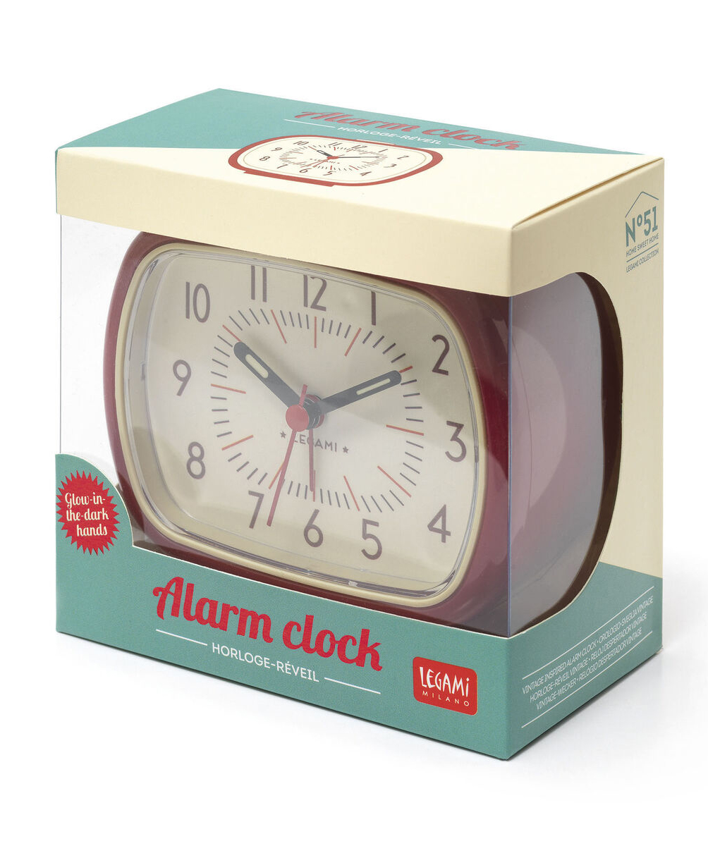 Alarm Clock «Legami» retro, red