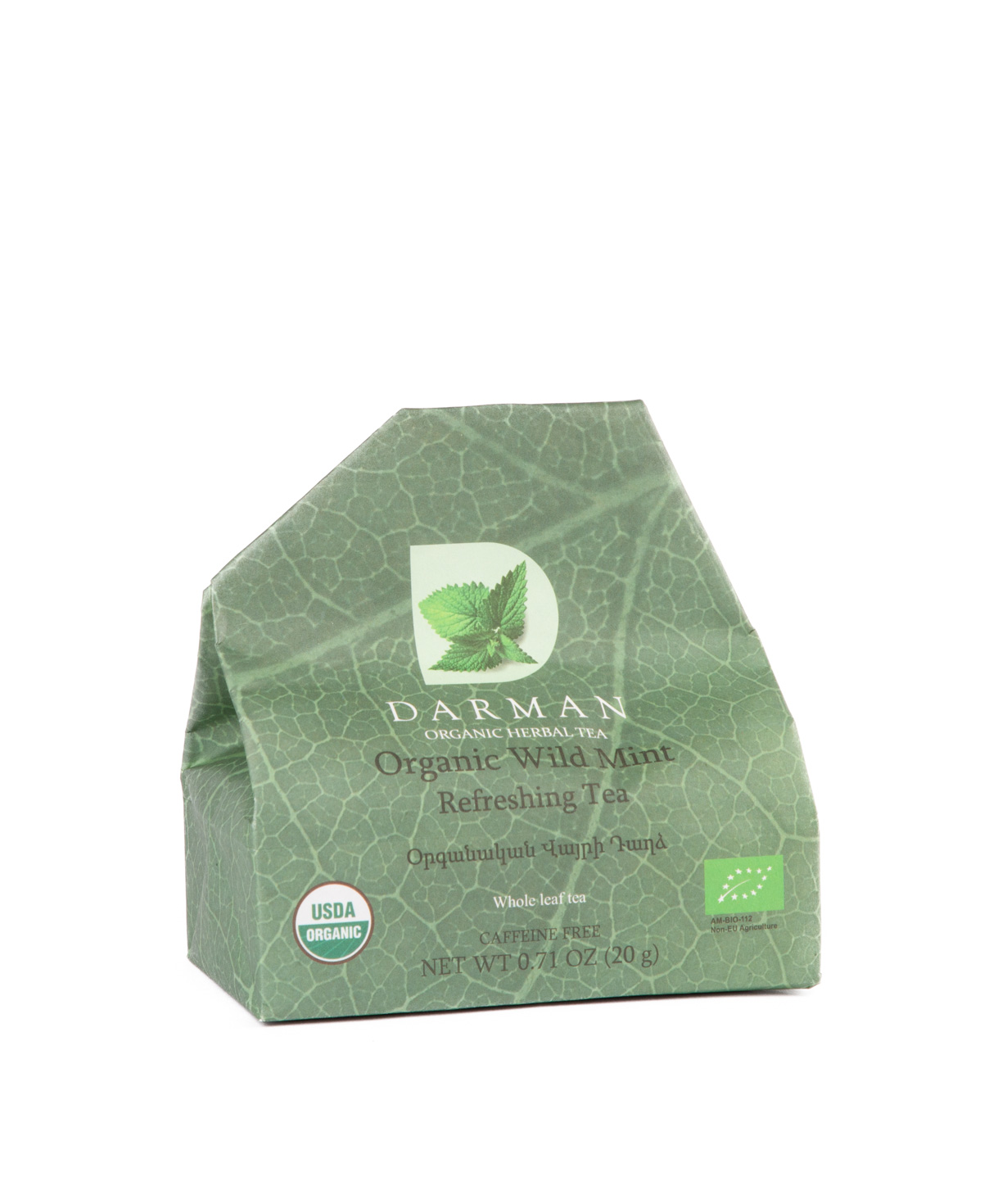 Чай `Darman organic herbal tea` органический, с мятой