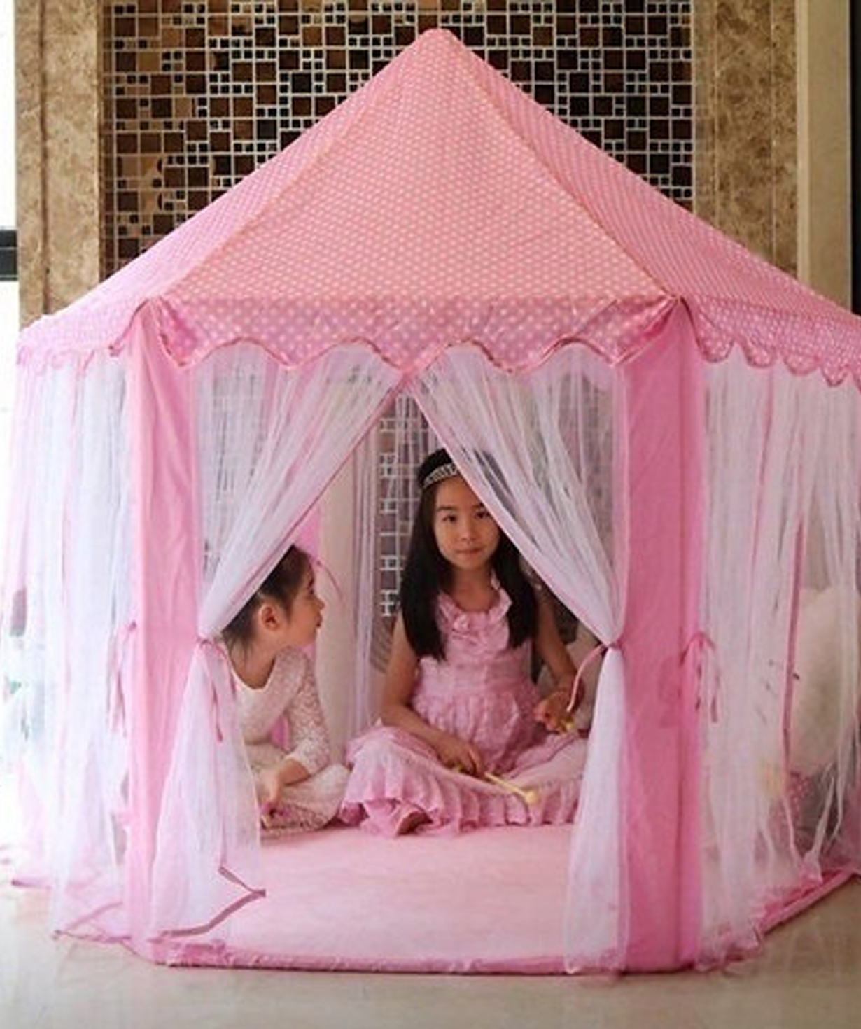 Children's tent «Xaxaliqner.am» pink