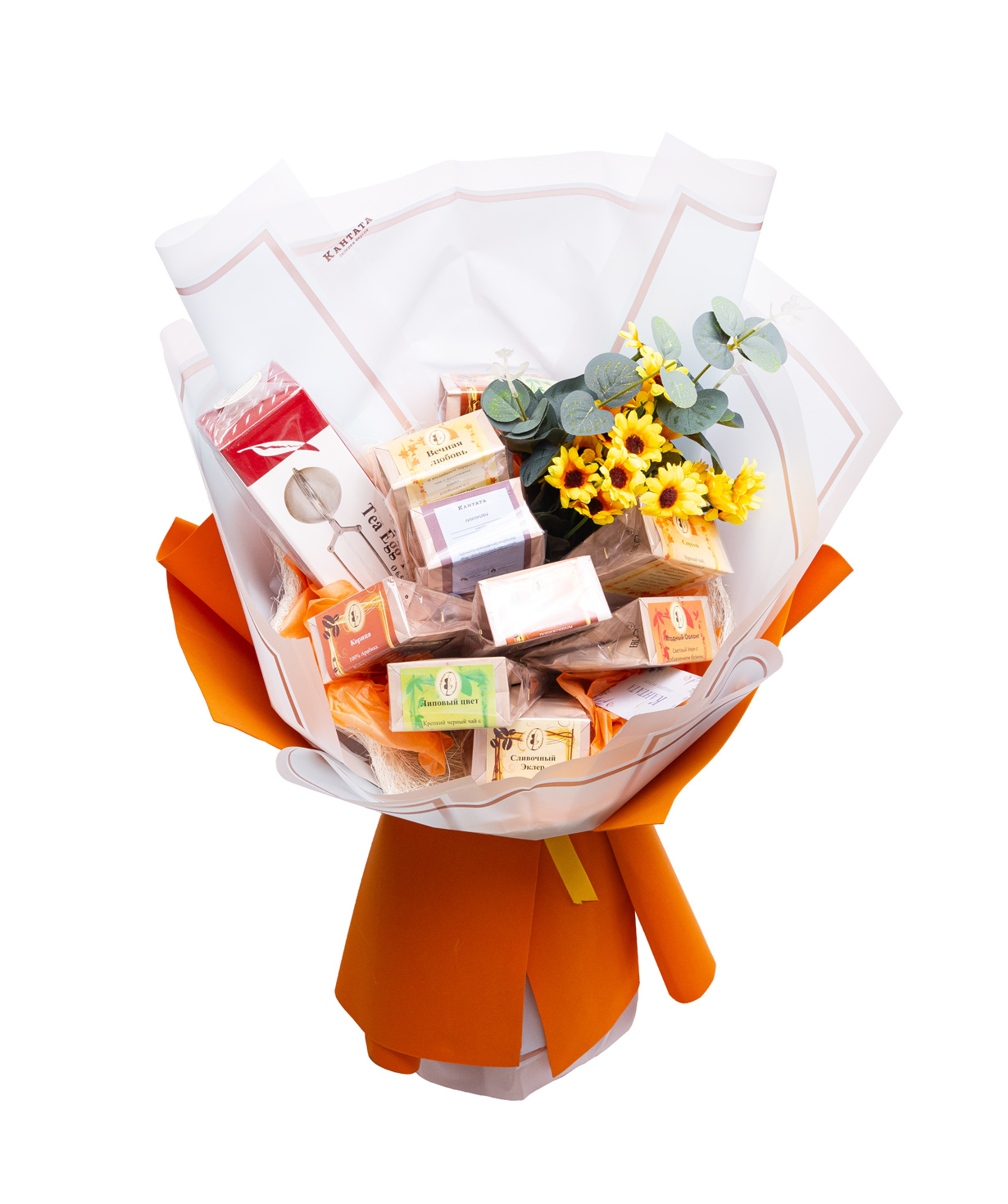 Gift bouquet «Cantata» with coffee and tea №5