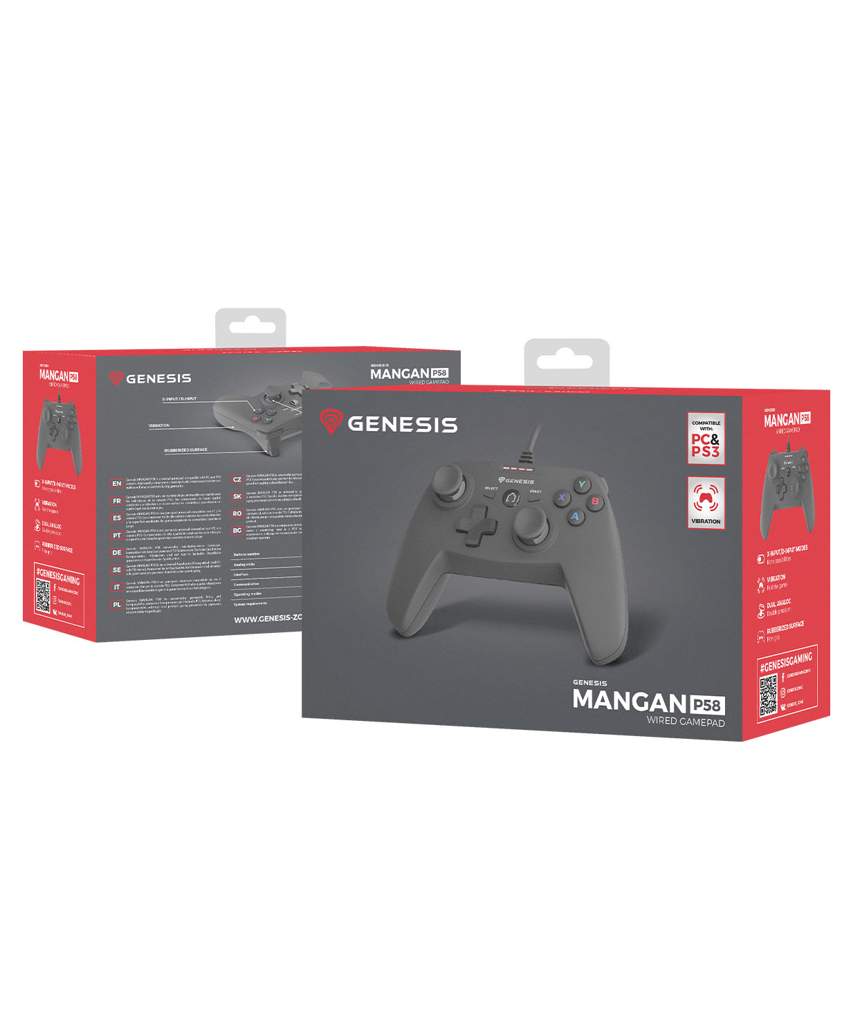 Խաղային կարգավորիչ Genesis Mangan NJG-0773 P58 Gamepad