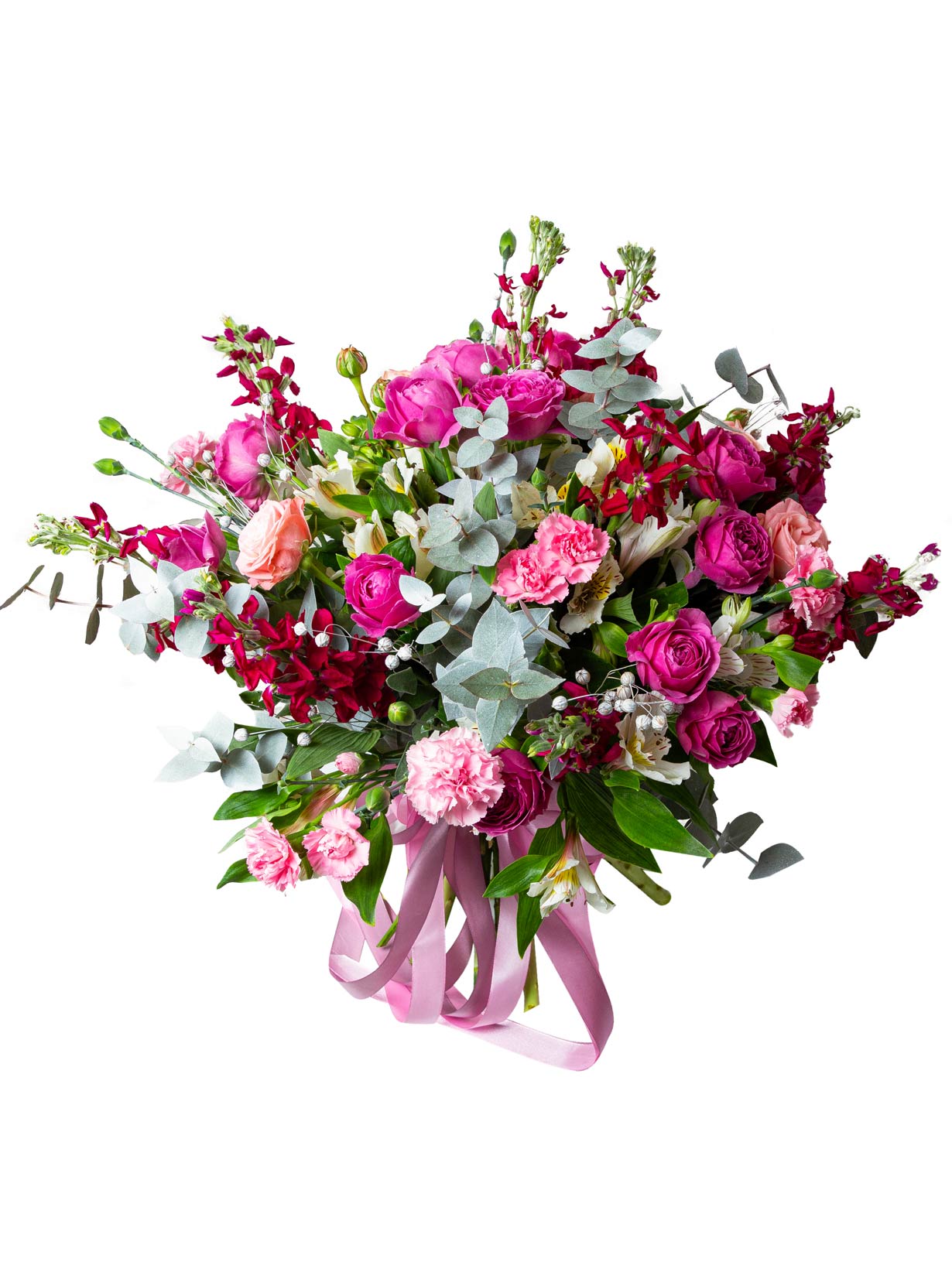 Bouquet «Vohilaid» with spray roses and matthiolas