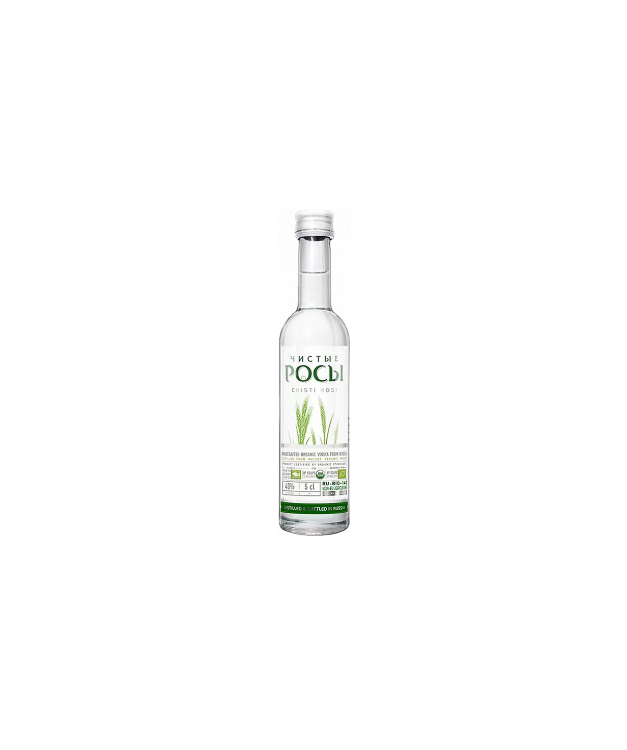 Vodka `Чистые Росы` 0.05 l