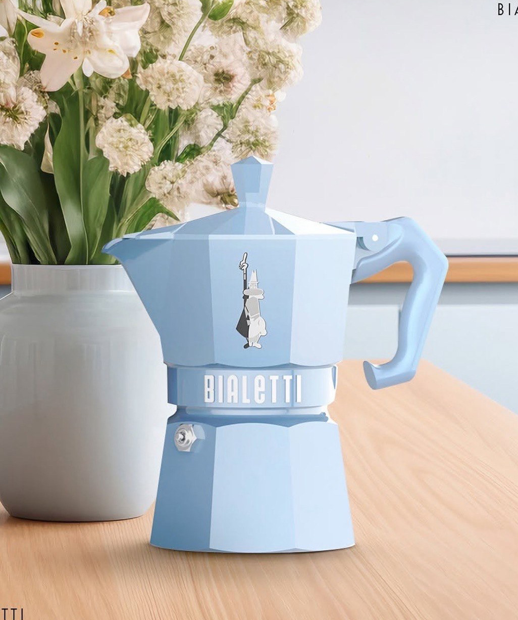 Кофеварка «Bialetti» Exclusive Collection Blue, 3 чашки