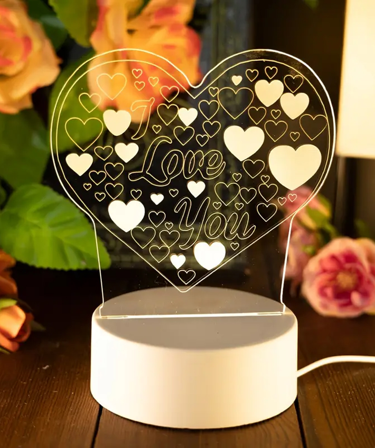 LED Лампа «Gift Store»  I Love You №2