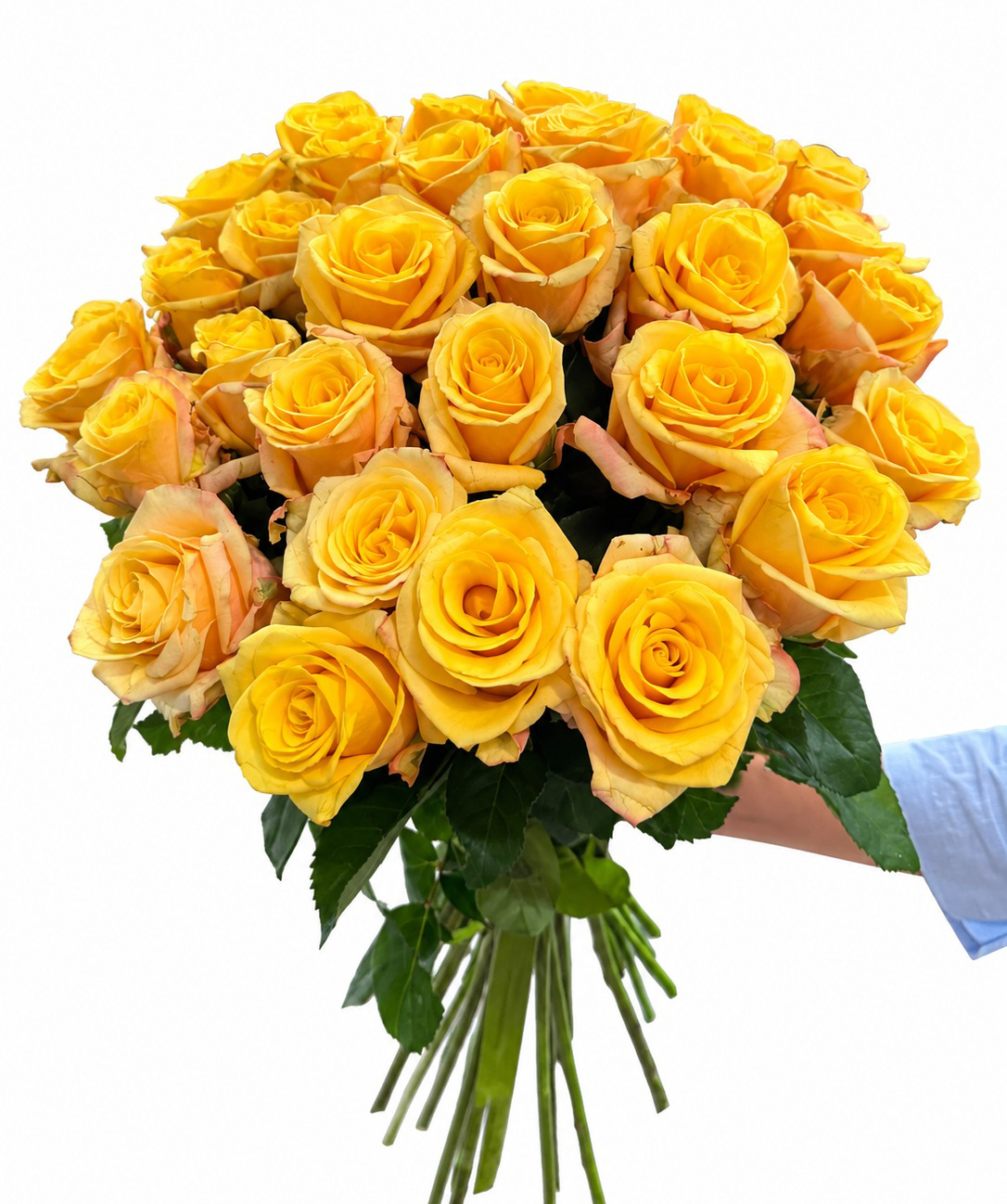 Rose «Harmony Flowers» yellow, 70 cm, 29 pcs