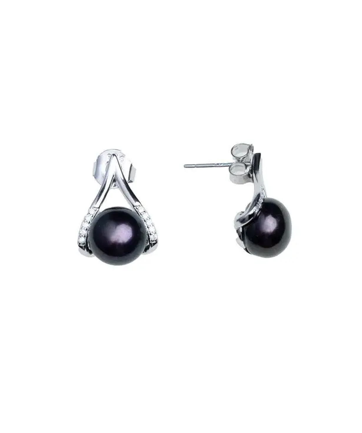 Silver earrings «SiaMoods» SE796BK