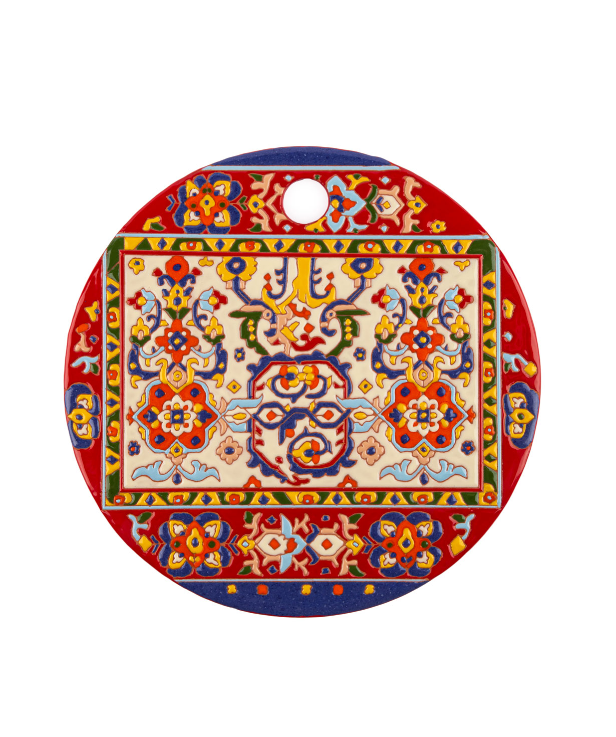 Serving plate `ManeTiles` decorative, ceramic №17