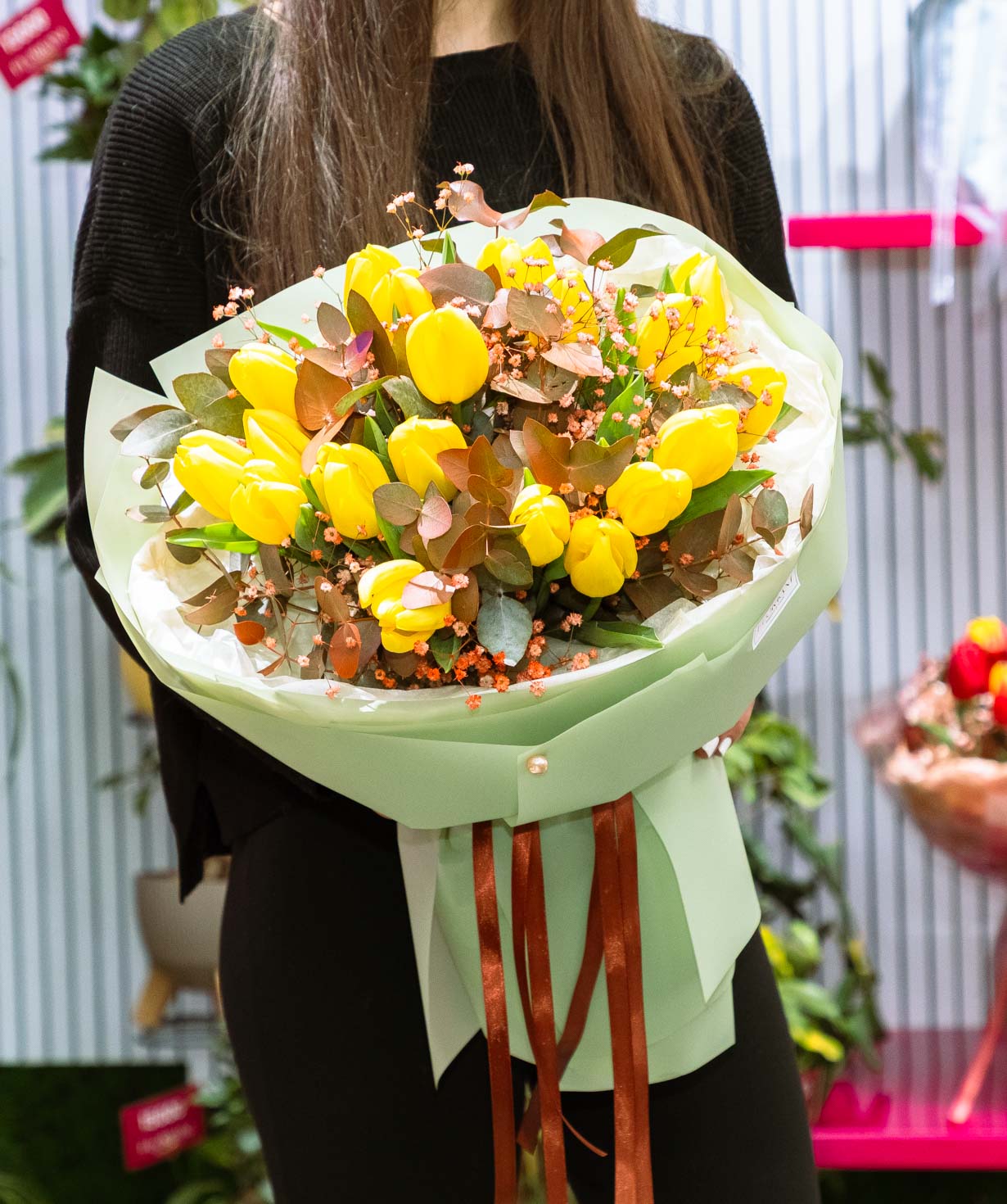 Ծաղկեփունջ «Floriani» կակաչներով №1