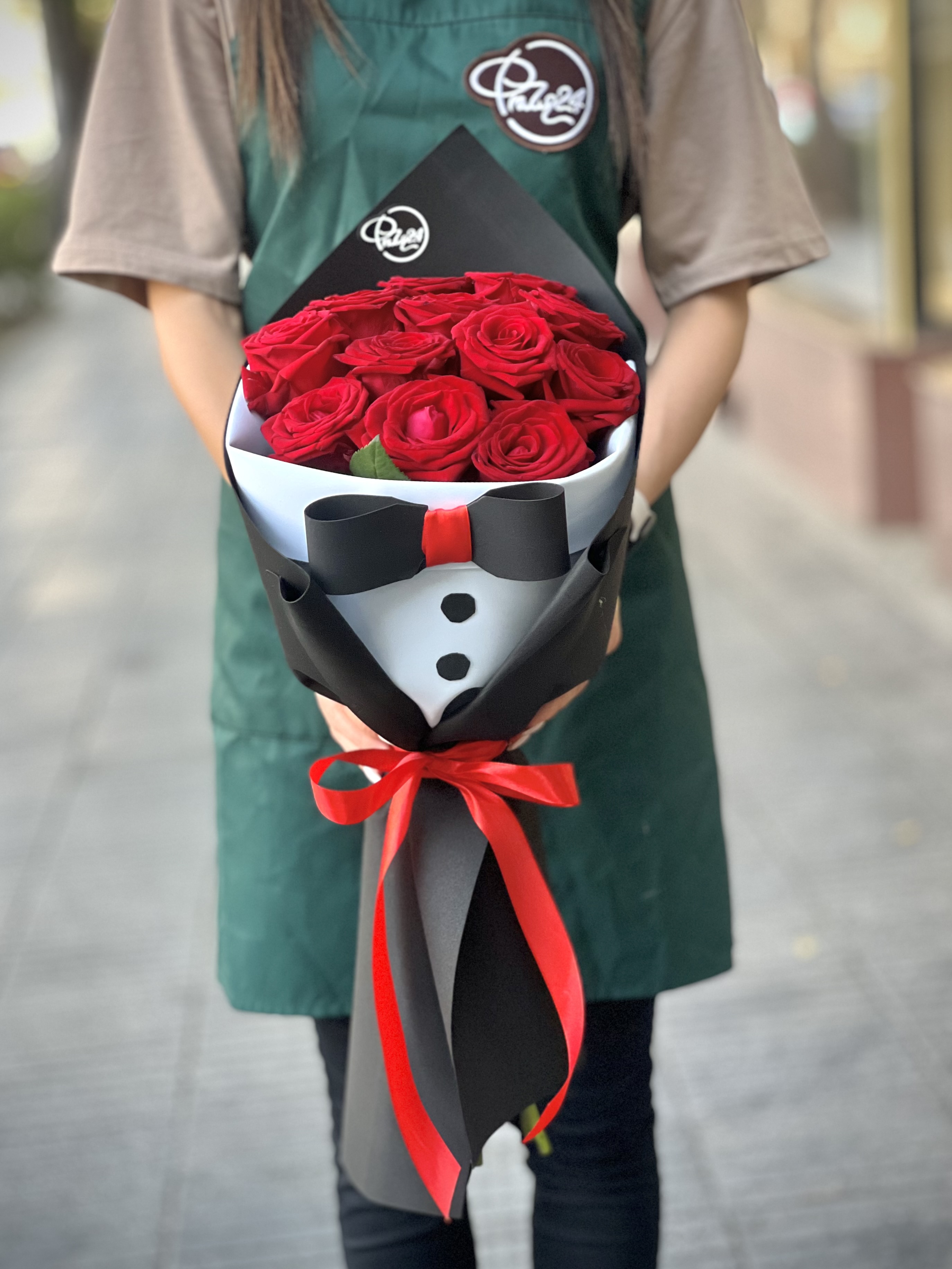 Bouquet «Punj» with roses №44