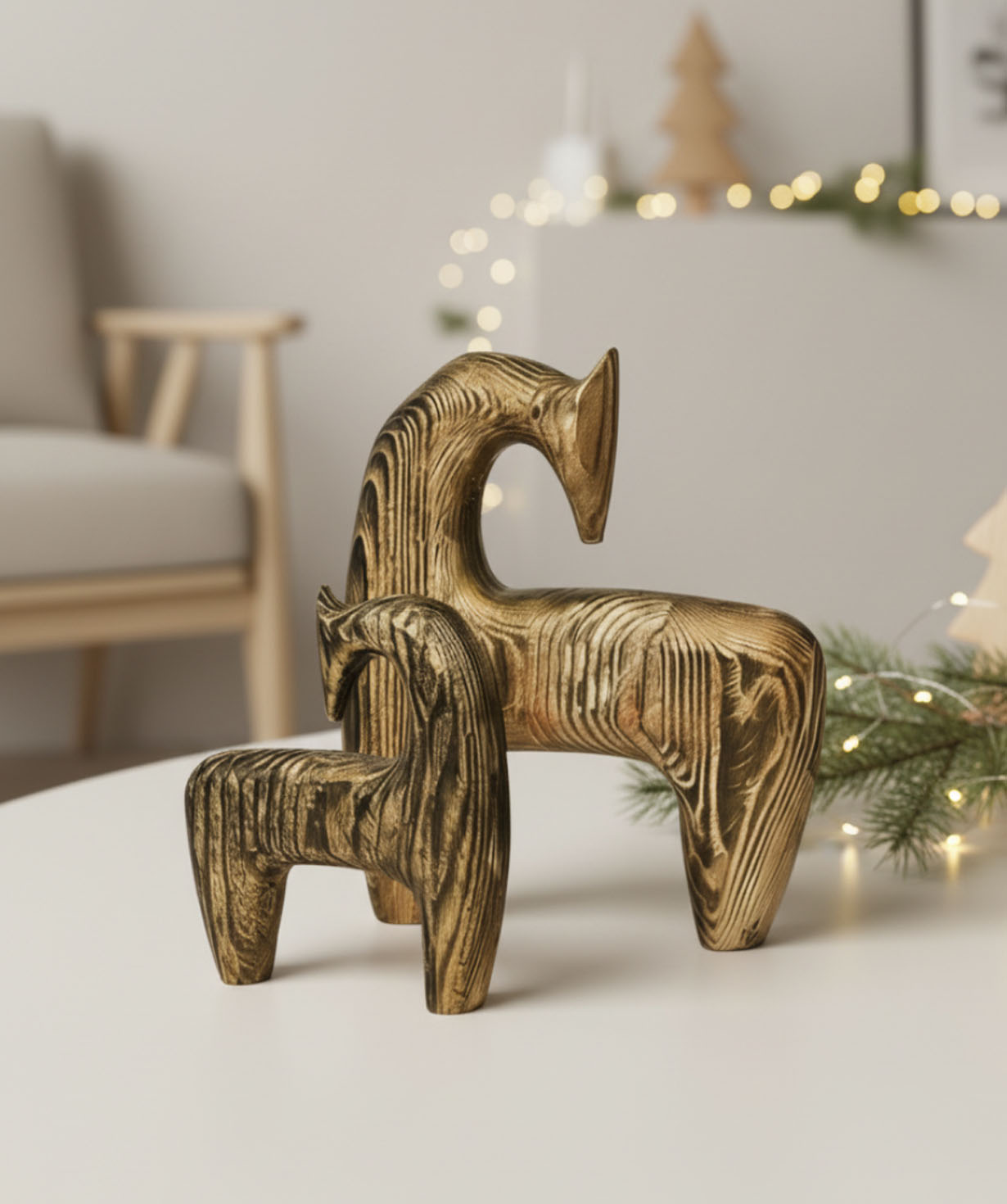 Wooden decorative horses №1
