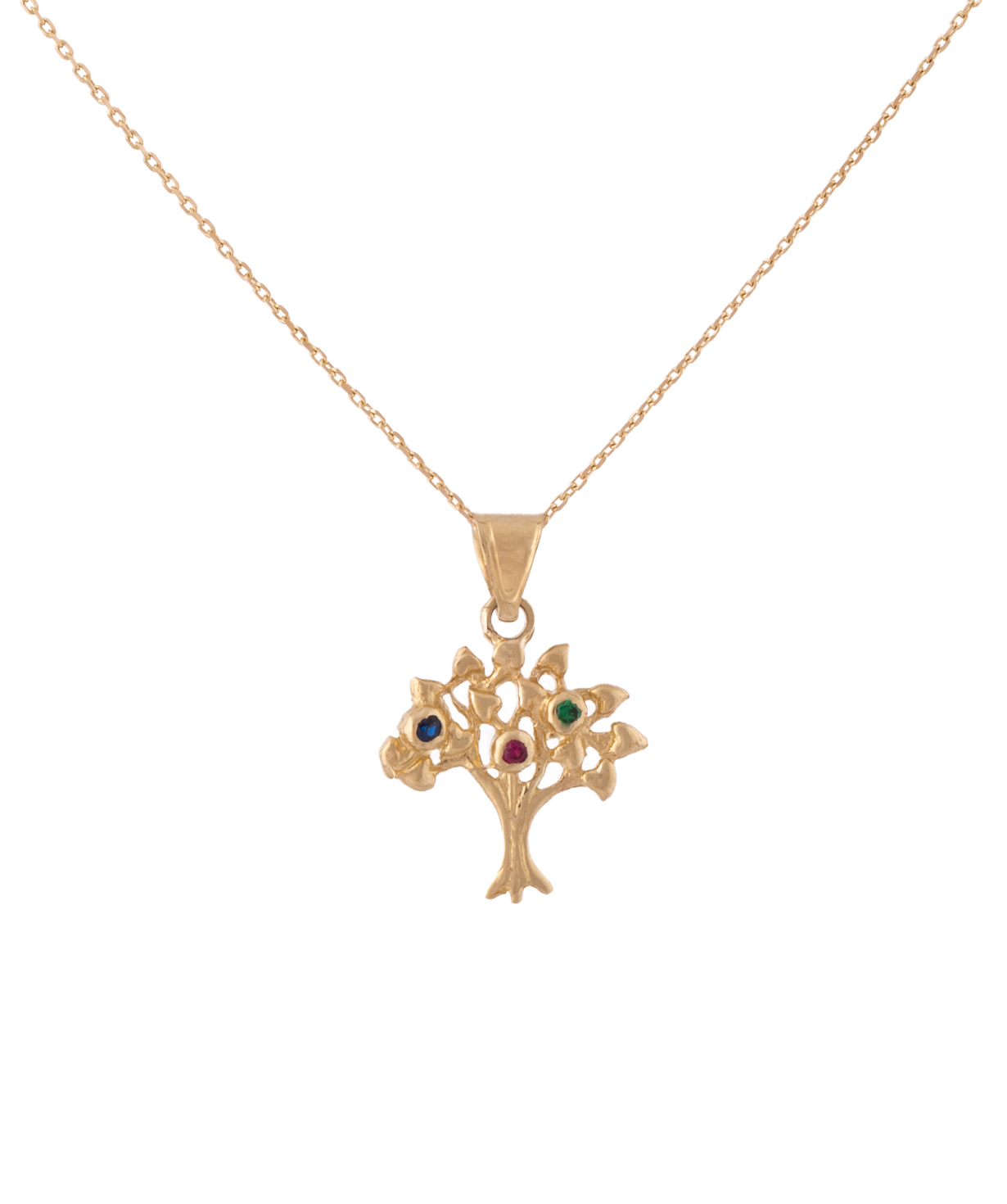 Pendant `Less is more` gold, tree №2