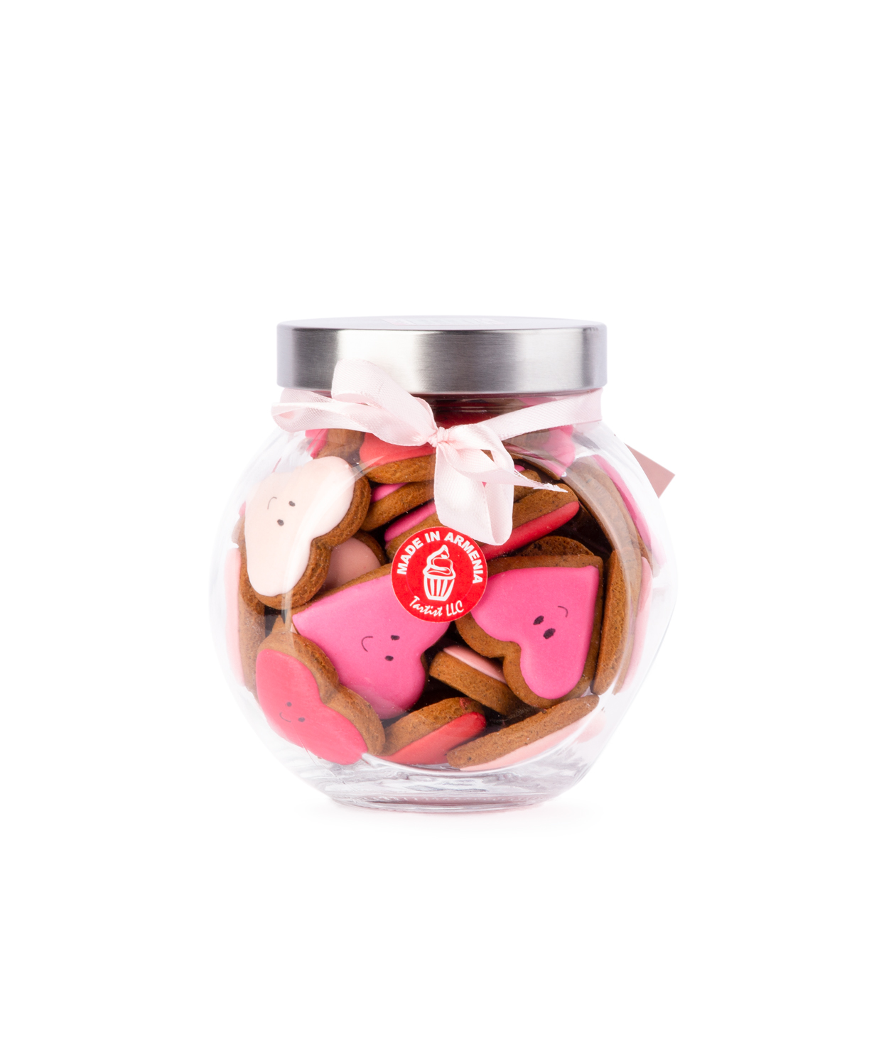 Cookies `Tartist`  in a glass container