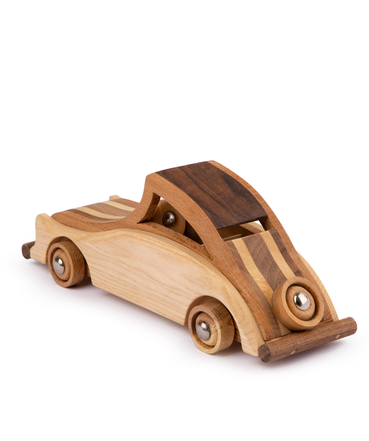 Toy `I'm wooden toys` wooden, retro car