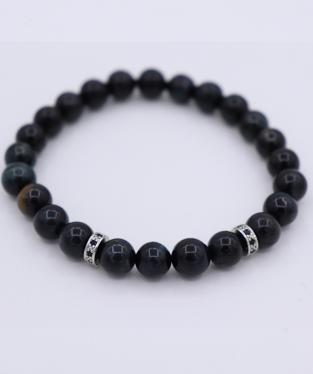 Men's bracelet «Shakhramanyan's» from natural stonesx №69