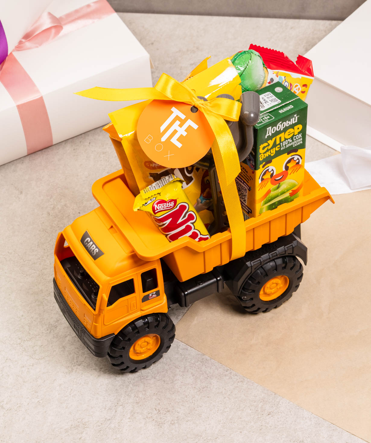 Composition «THE BOX» with a toy, for children №614