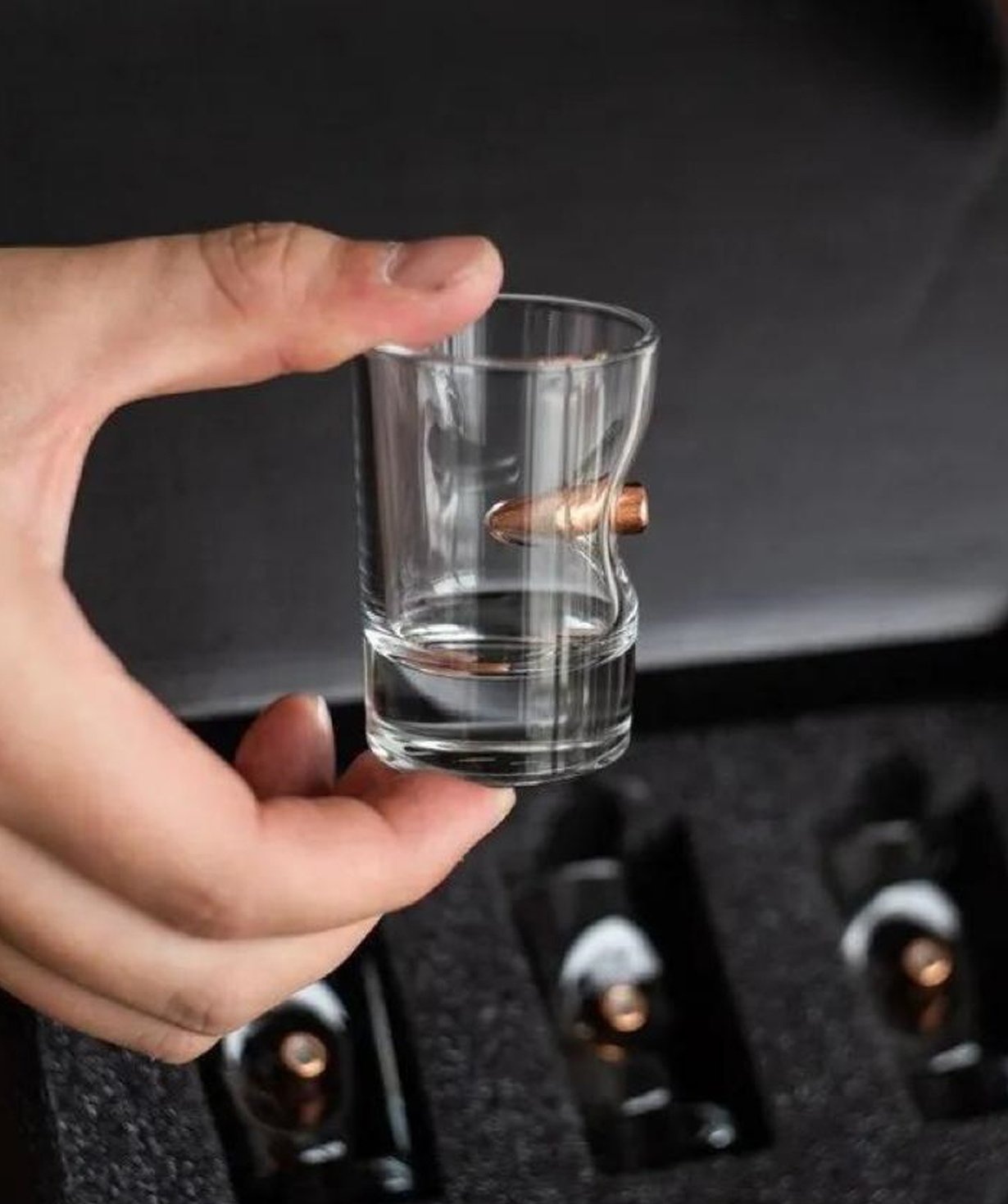 Set «Creative Gifts» glasses with a bullet, 3 pcs