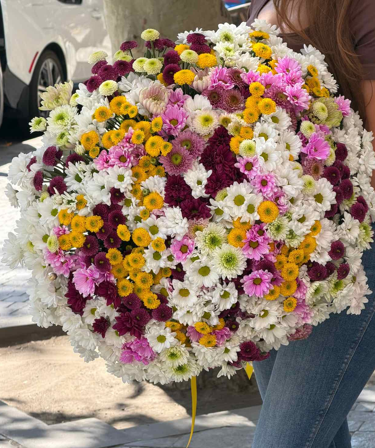 Bouquet «Cataleya» with chrysanthemums№92