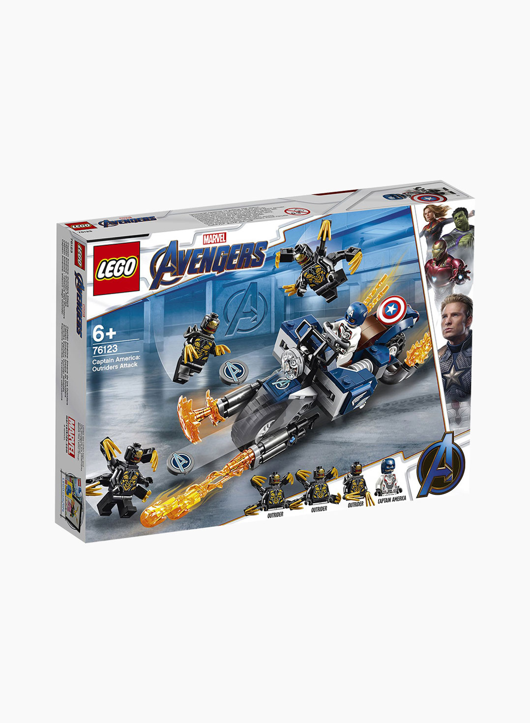 Lego Marvel Конструктор Капитан Америка: Атака Аутрайдеров