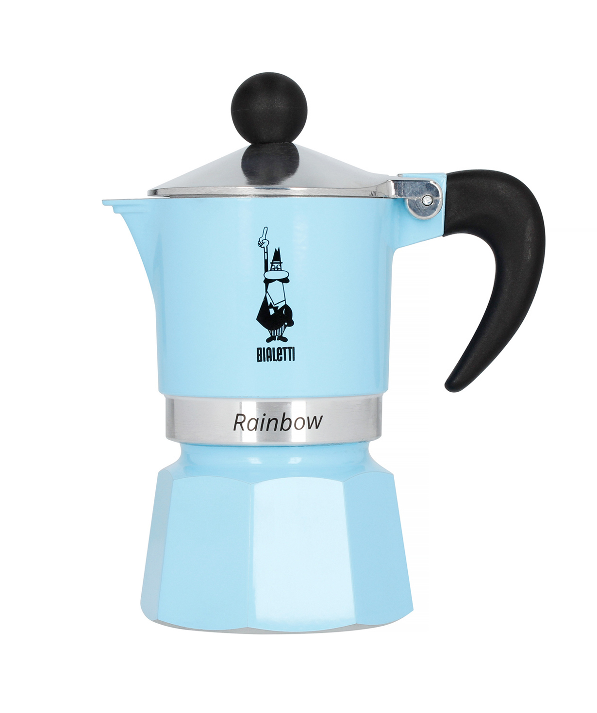 Кофеварка «Bialetti» Rainbow Collection Blue, 3 чашки