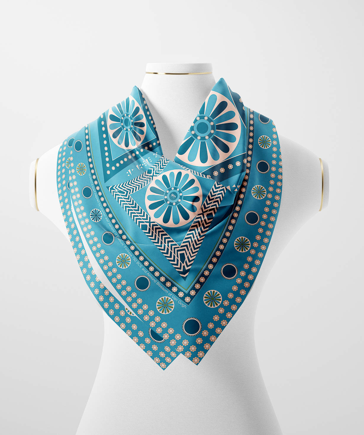 Scarf ''Nuard'' Urartu, 70 x 70 cm №1