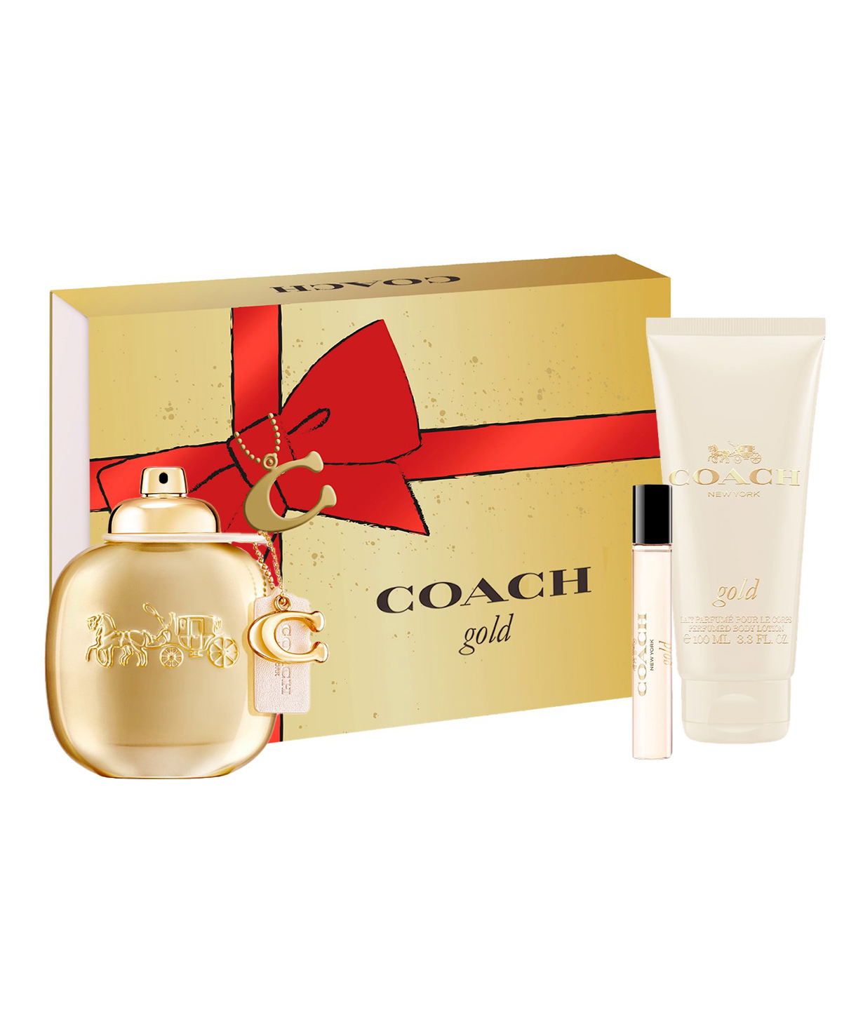 Perfume «Coach» Gold, for women, 90+7.5+100 ml
