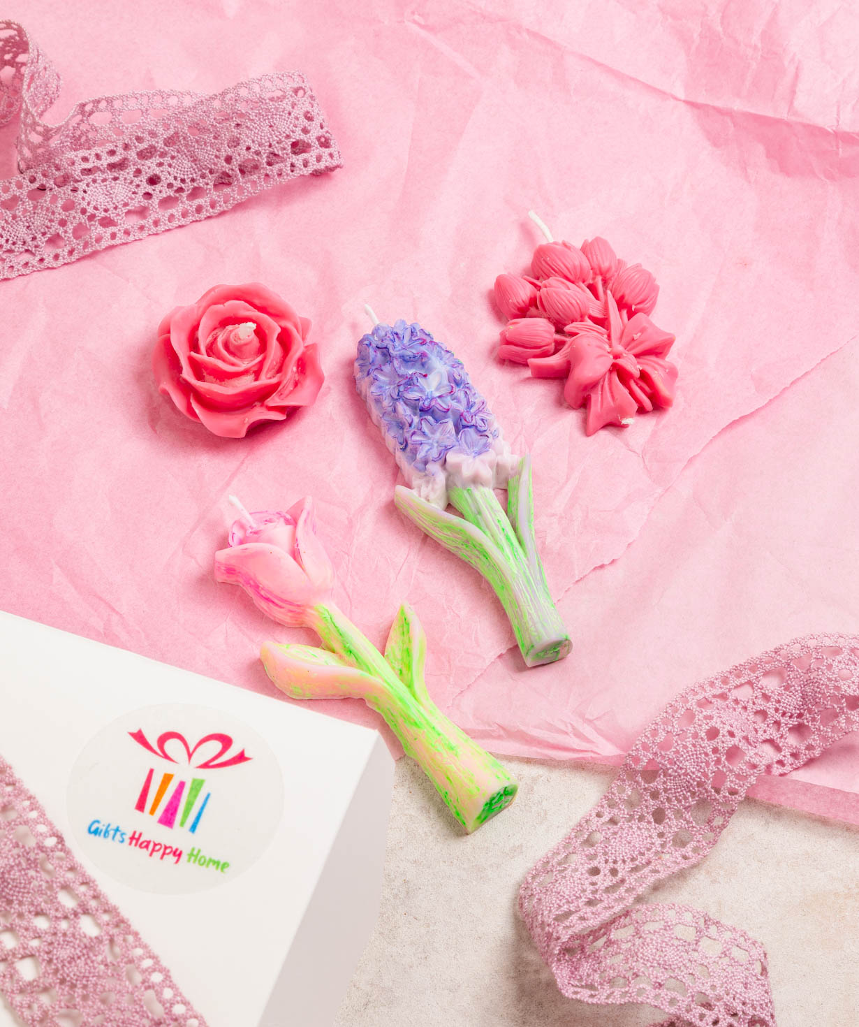 Candle set «Flowers Collection»