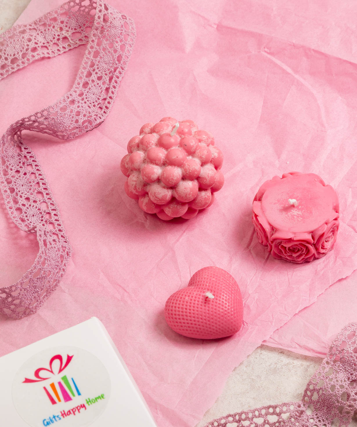 Candle set «Pink Collection»