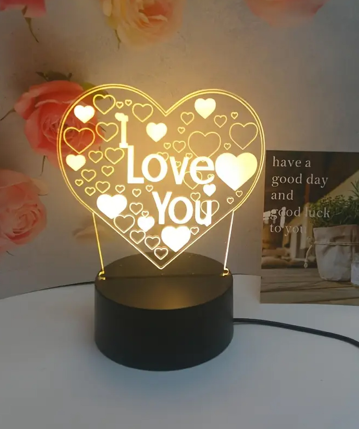 LED Лампа «Gift Store»  I Love You №225