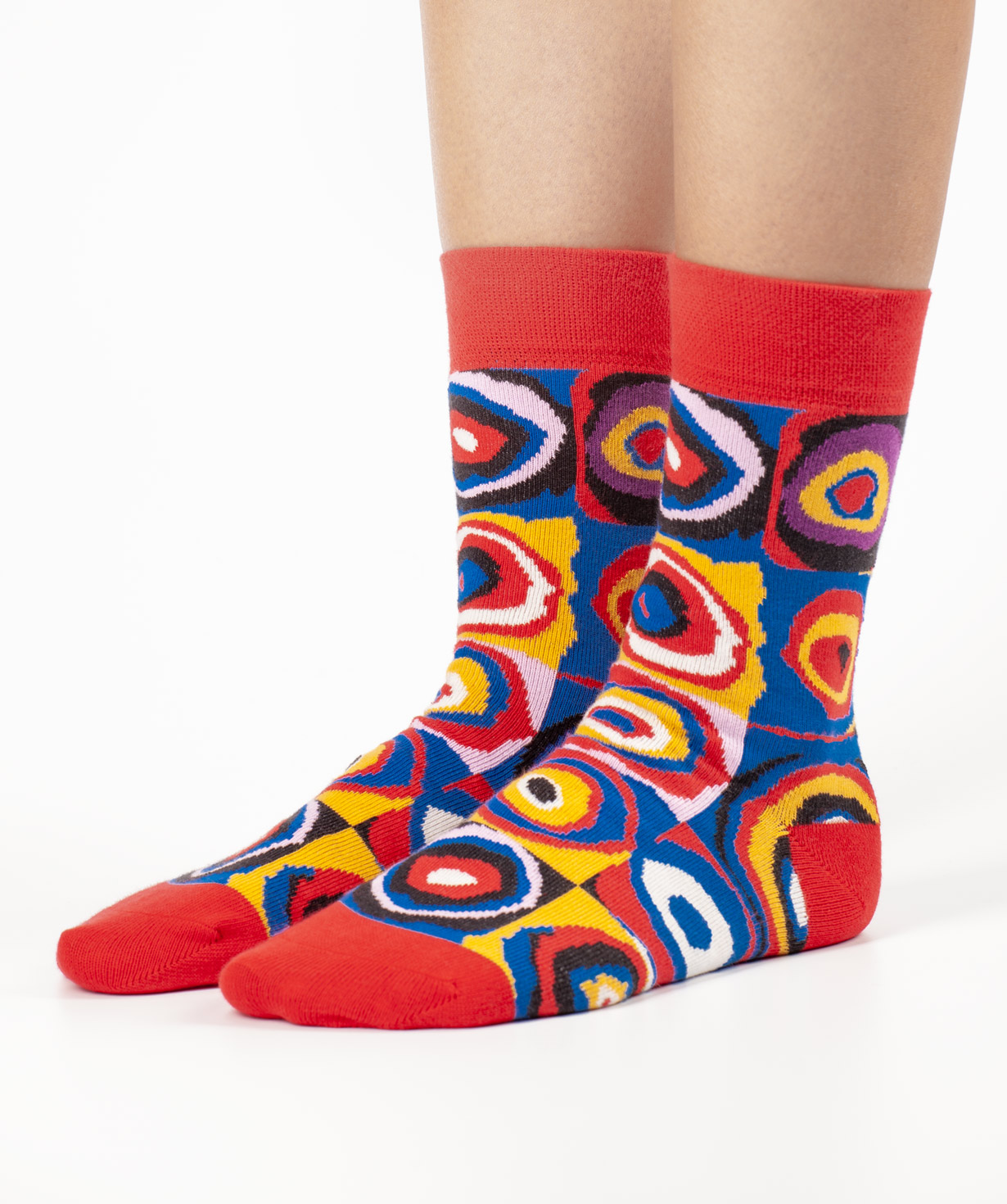 Носки `Art socks` с канвой `Farbstudie Quadrate`