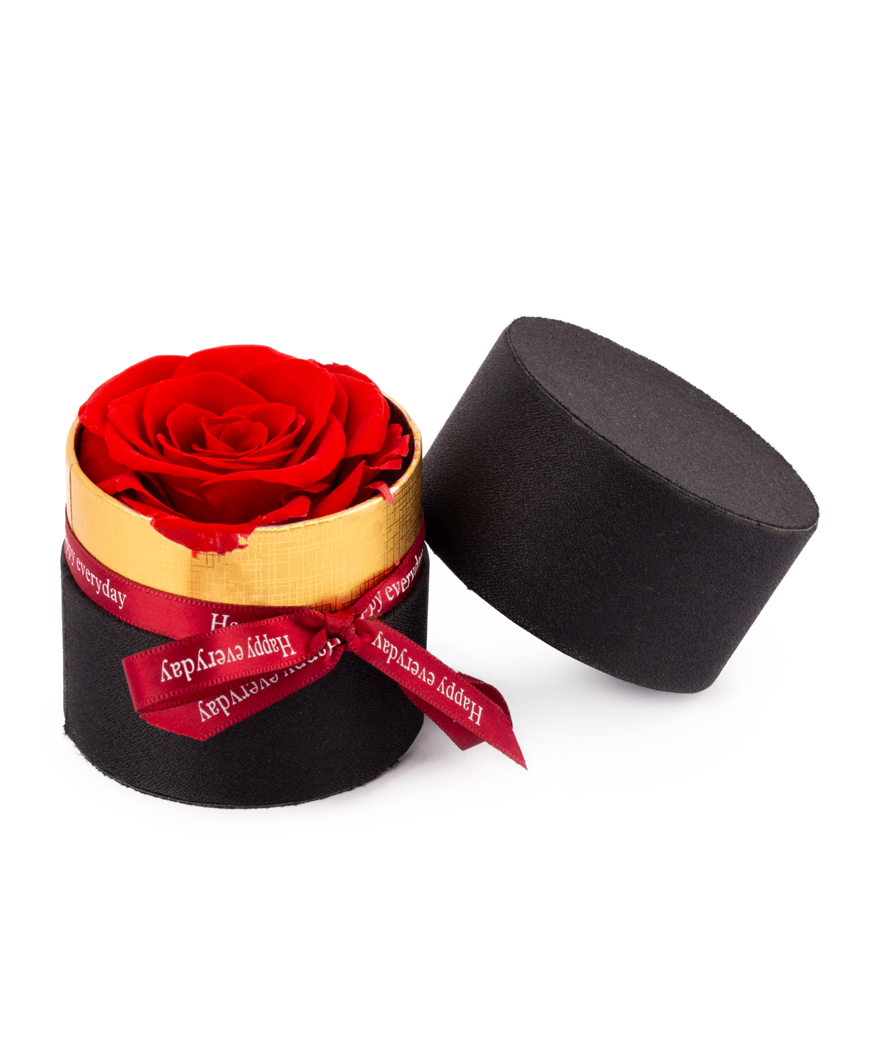 Rose `EM Flowers` red eternal in a box