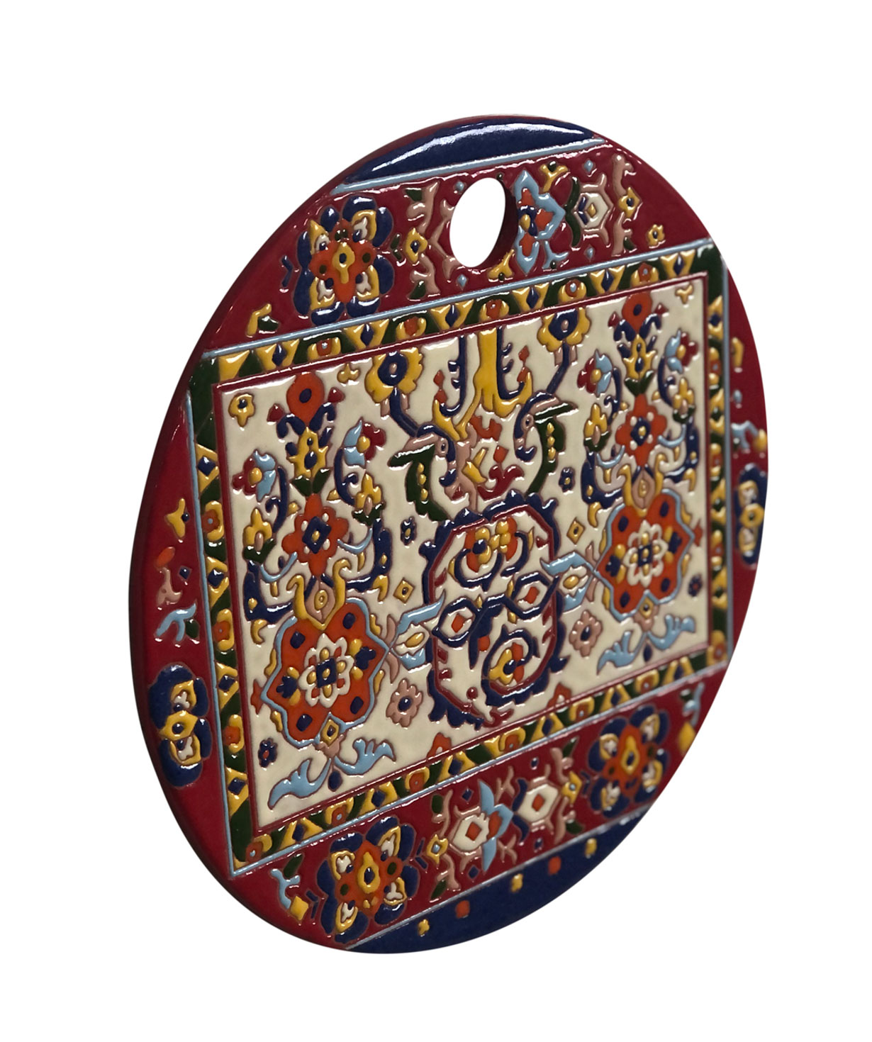 Serving plate `ManeTiles` decorative, ceramic №6