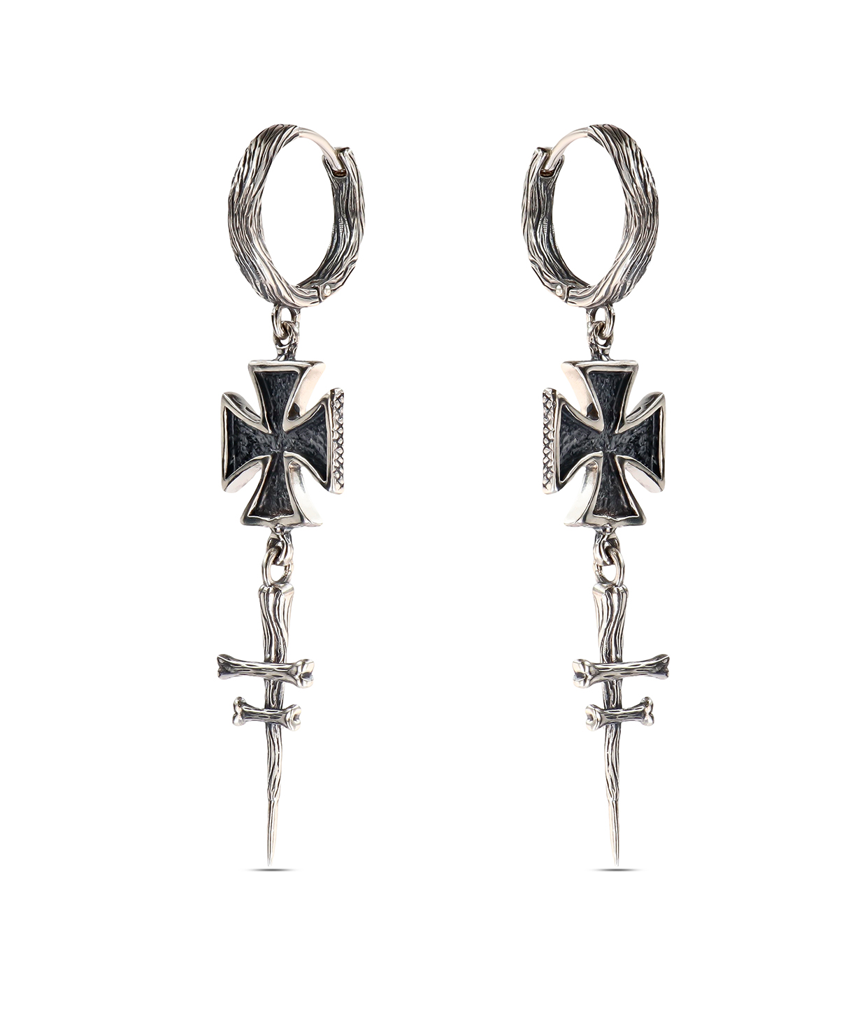 Ականջօղեր «DF Project» արծաթյա №47