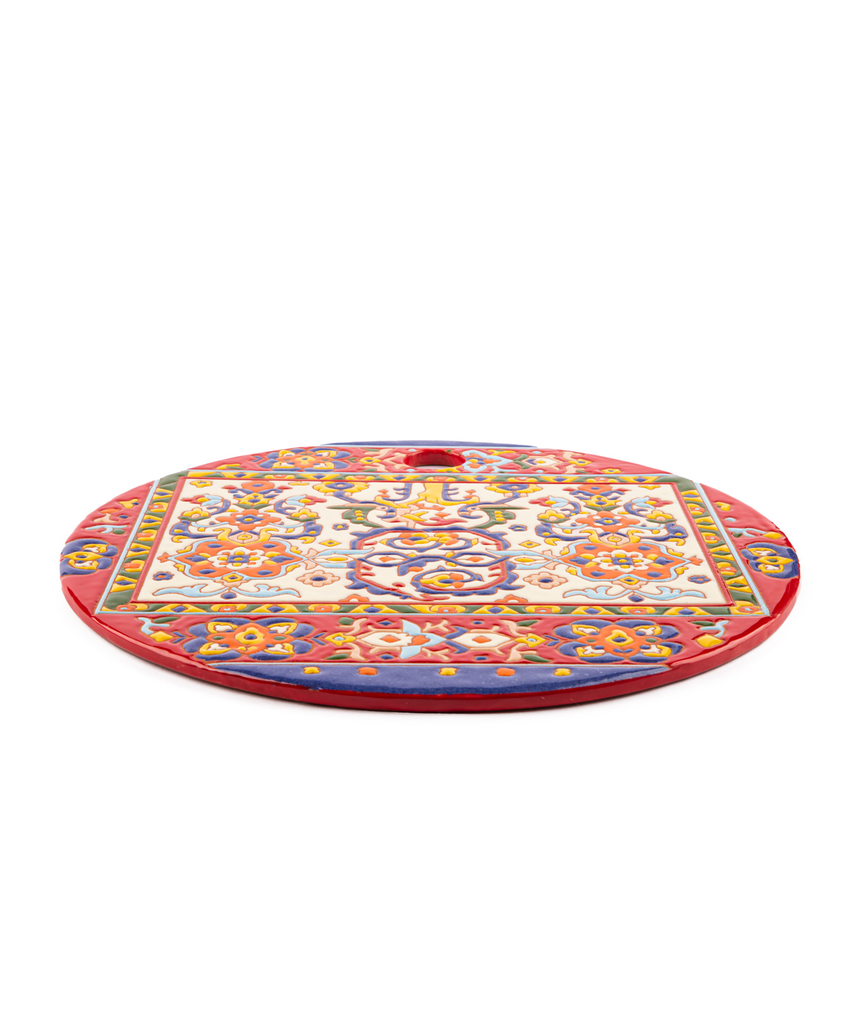 Сервировочная тарелка `ManeTiles` декоративная, керамическая №17