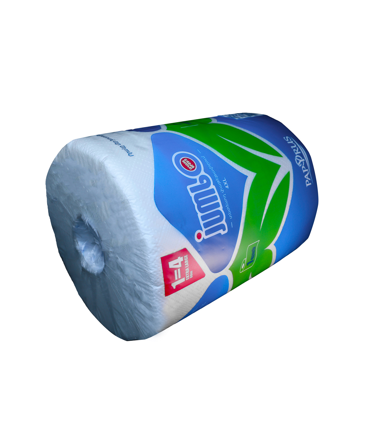 Большой рулон бумажных полотенец, 2 слоя, 50 метров, 400 листов.