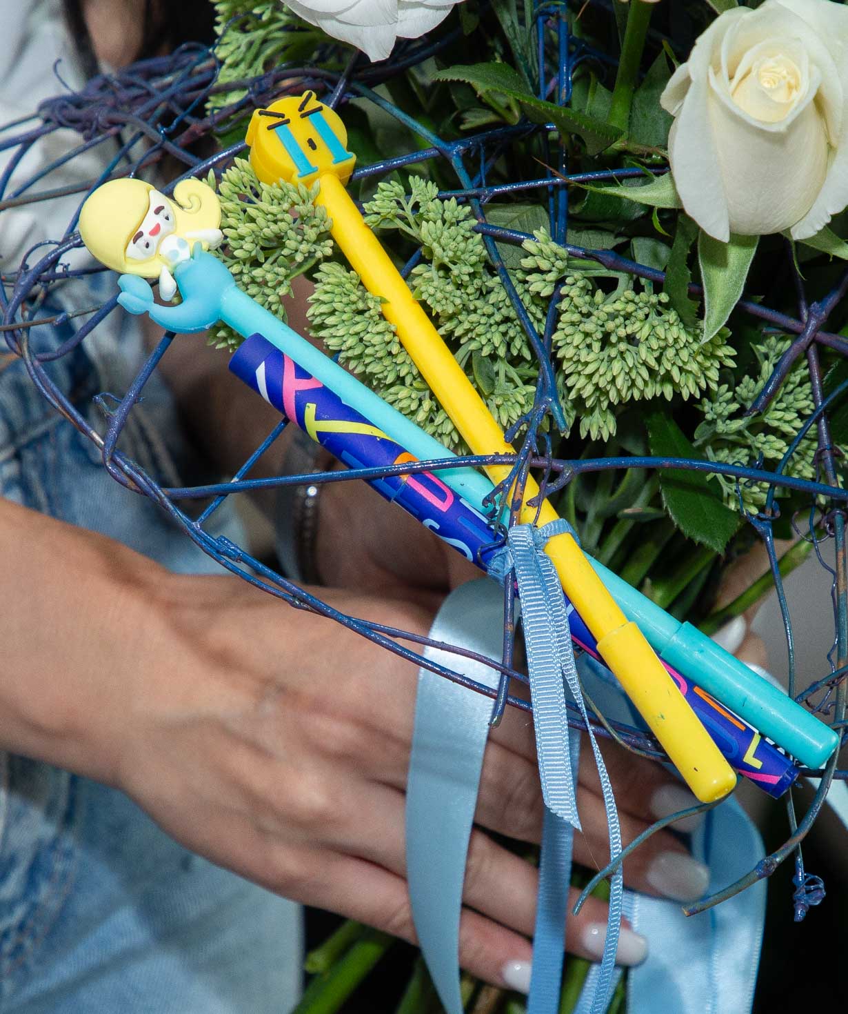 Bouquet «Gomera» with lisianthus