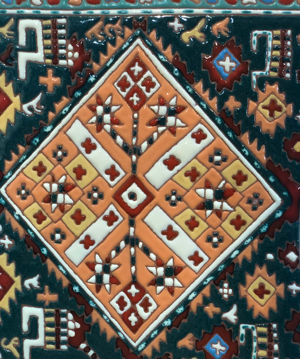 Serving board «ManeTiles» decorative, ceramic №1