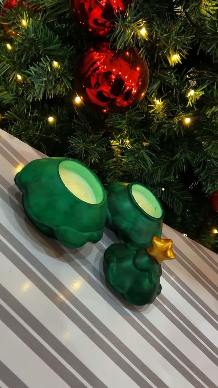 Candle «Blue Moon» Christmas Tree, two-tier