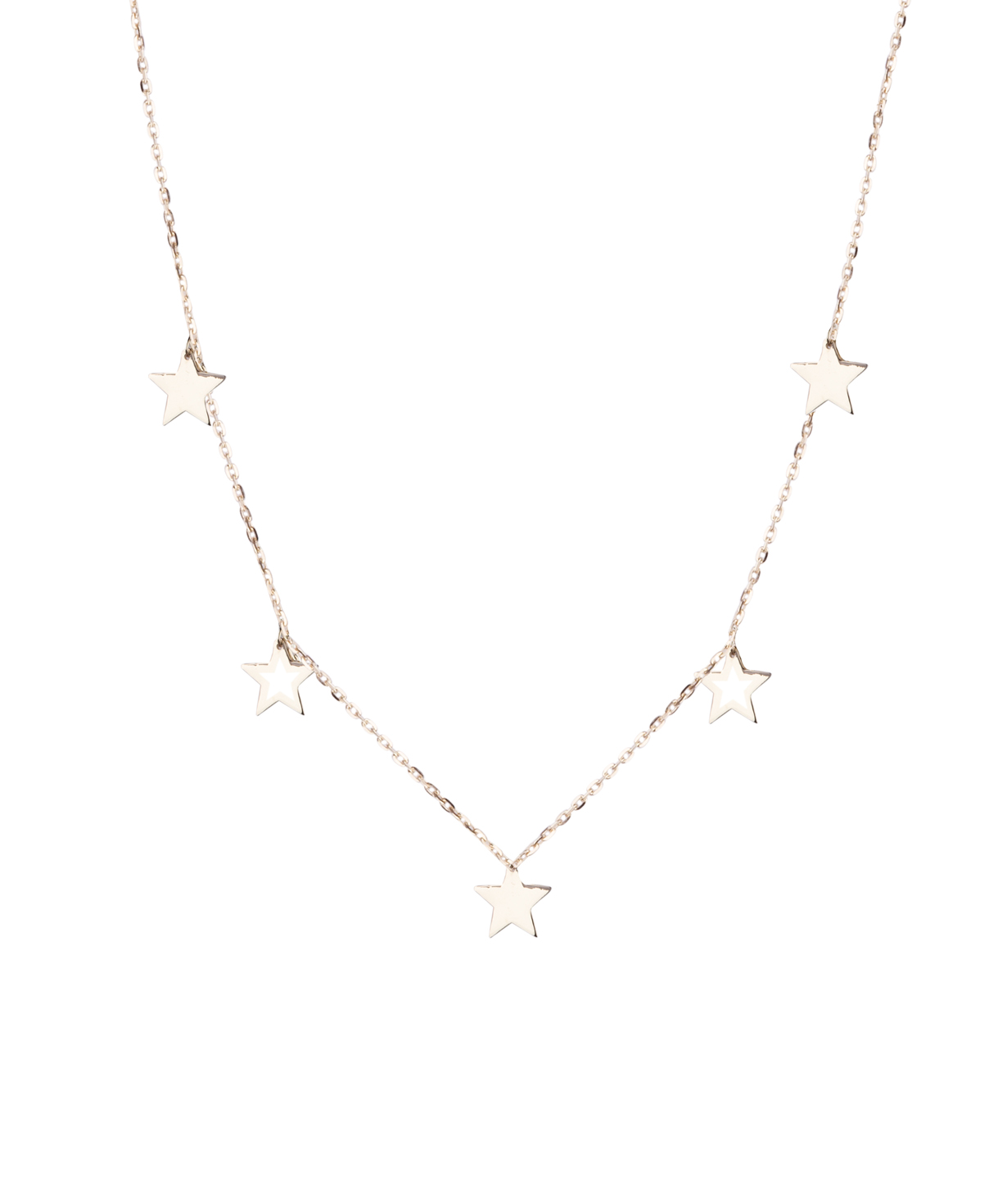 Women's necklace ''Less is more'' gold №2