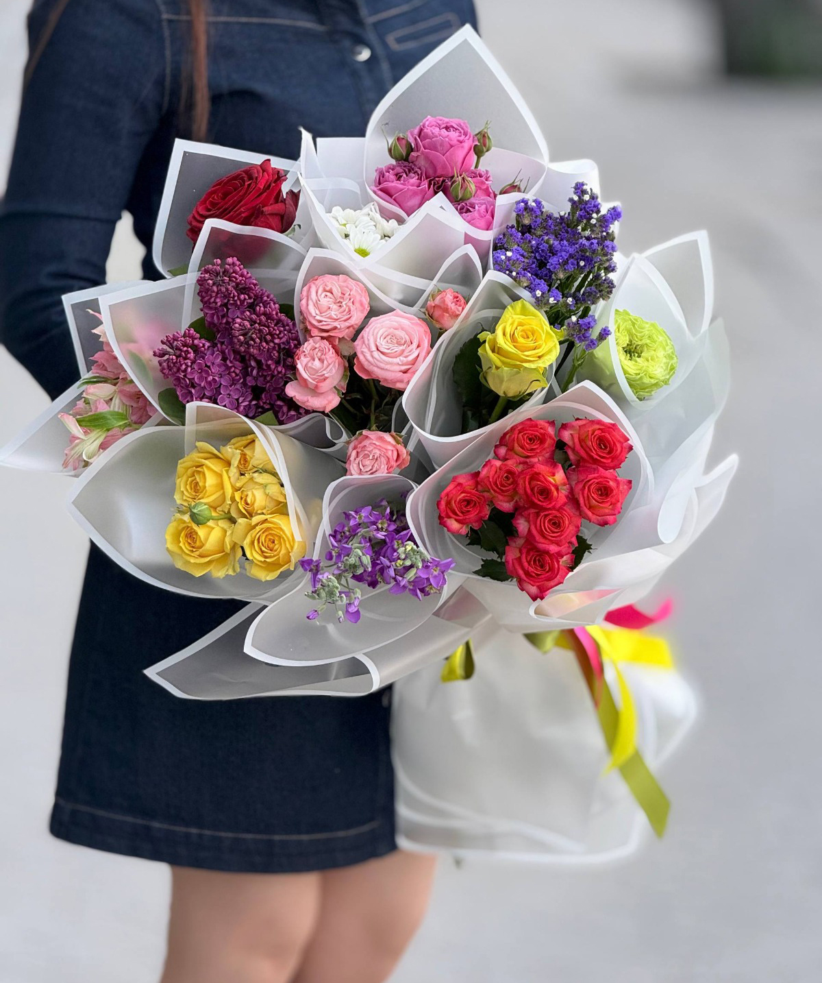 Bouquet «Punj» №82 with seasonal flowers