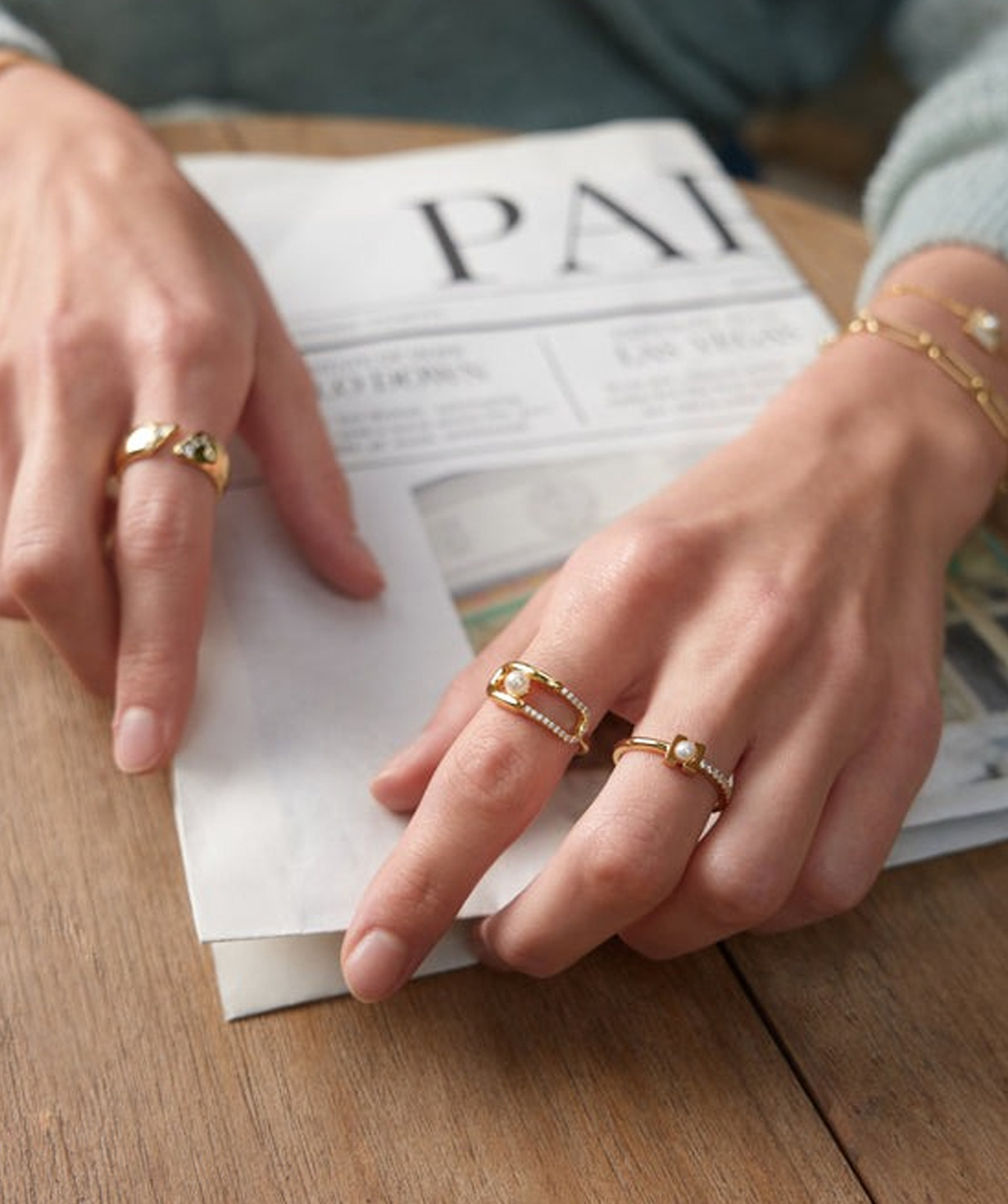 Silver ring «Ania Haie» R054-02G-52