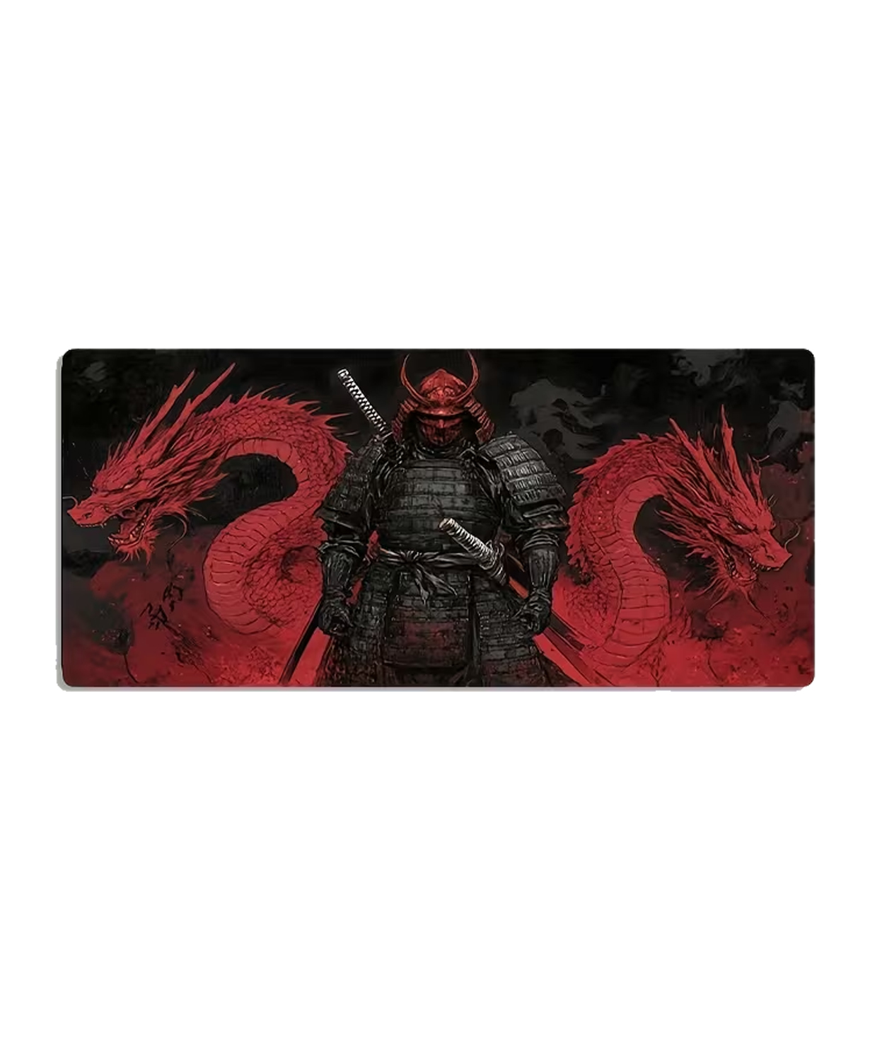 Коврик для мыши «Чёрный самурай» игровой, №405 40x90 cm