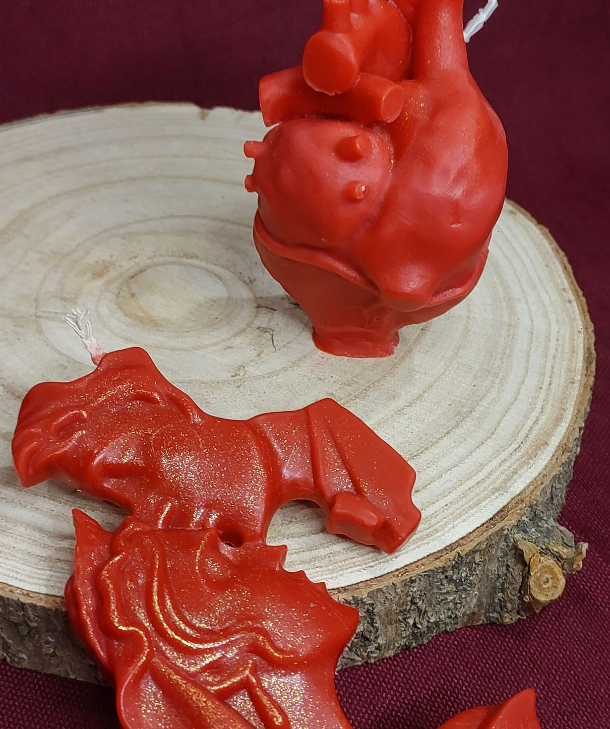 Набор свечей «Blue Moon» Сердце + Ваагн и Астхик, не ароматизированные